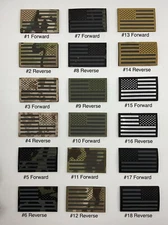 Infrared IR US USA American Flag Tactical Vest Hook &Loop Patch