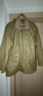 HerrenLederjacke beige Gr54 EFE DERI  getragen