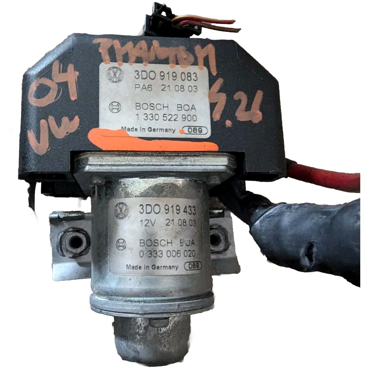 👀 VW PHAETON BENTLEY CONTINENTAL BATTERY DISCHARGE SOLINIOD ✅ 3D0919083 CUTWIRE