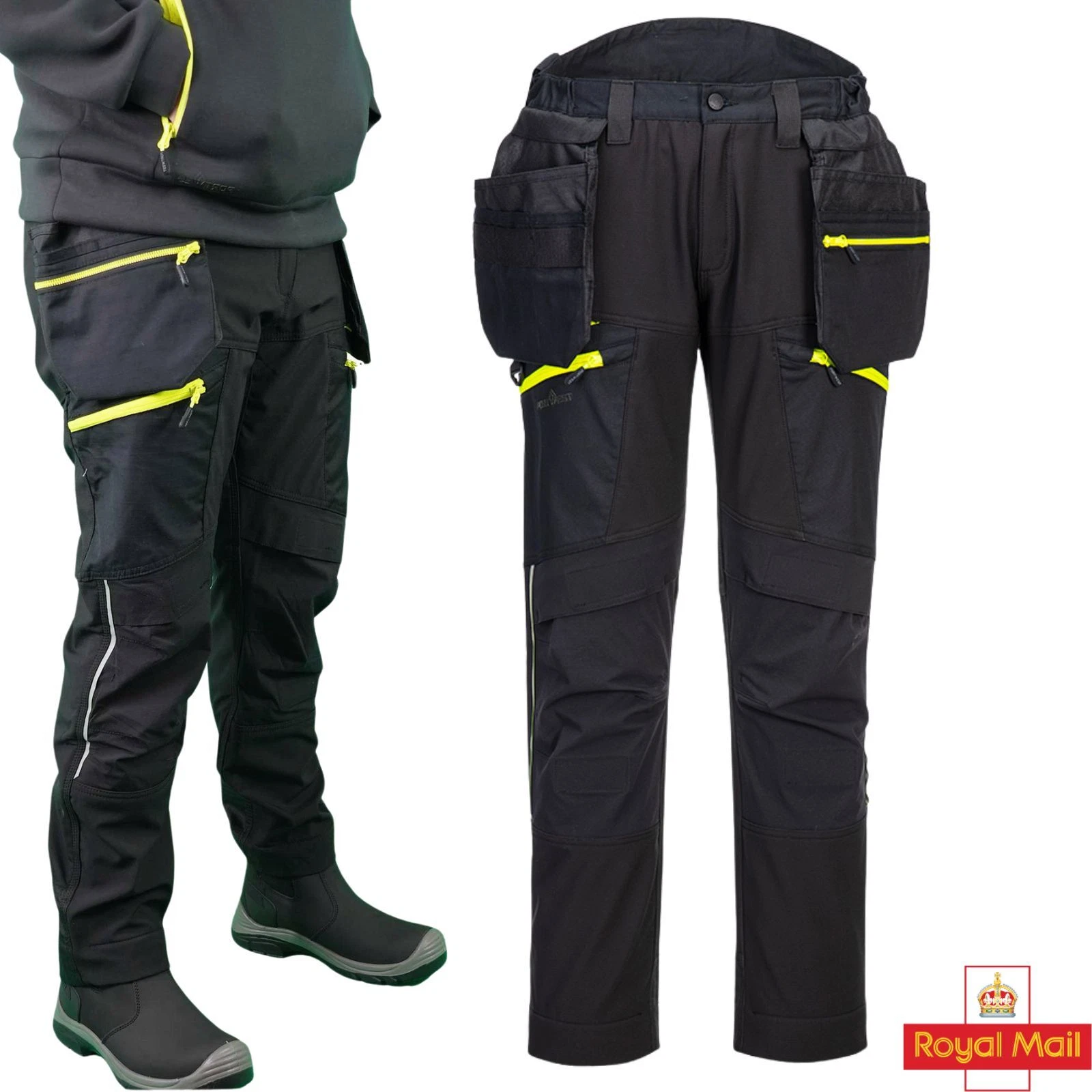 PORTWEST Softshell Detachable Holster Work Trousers 4-Way Stretch Kneepads Pants
Opens in a new wind