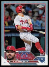 2023 Topps Chrome Base Refractor Kyle Schwarber Philadelphia Phillies #88