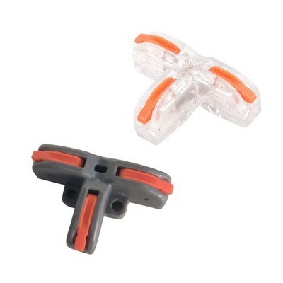 Compact Wire Connector T-type Push in Wiring Terminal Block Cable Splitter