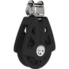 Lewmar 29925021BK Synchro Marine Single Halyard Block Sailing Pulley, 50mm