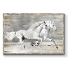 Horse Picture Wall Art Framed: Large Western Framed Painting Rustic Farmhouse...