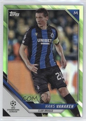 2021-22 Topps UEFA Champions League Neon Green Foil 12/199 Hans Vanaken #168 k3f