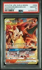 2019 POKEMON JPN SUN & MOON REMIX BOUT #008 CHARIZARD & BRAIXEN GX PSA 10