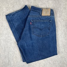 Levi  s 501 Original Fit Button Fly Dark Wash Jeans Men  s 40x30 Blue