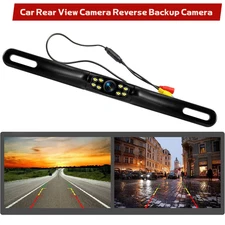Backup Camera 1080p US License Plate Camera Rear View Camera 170° with 8 Lights