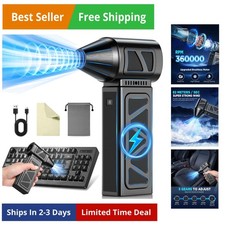 Compressed Air Duster, 360000RPM Powerful Electric Air Duster with Brushless ...