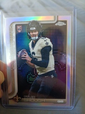 Tyler Shough SSP Lightboard Topps Chrome New Orleans Saints 12 Card Lot Kamara 
