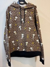Coach Peanuts Snoopy Woodstock Cotton Hoodie Pullover Sweatshirt New