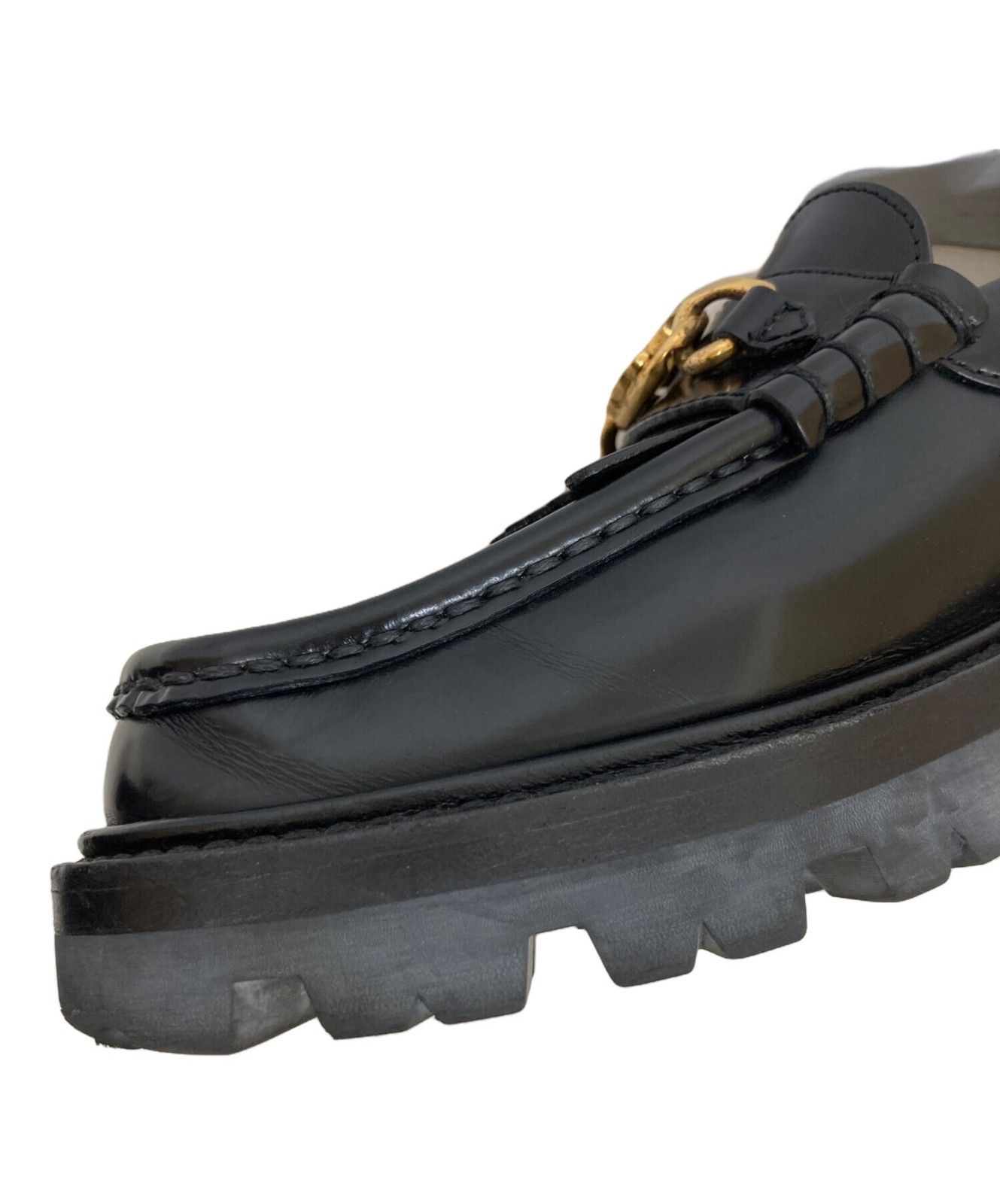 CELINE Flat Shoes Women's Size 37 Black Leather image 10