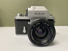 Vintage Nikon F Photomic 35mm SLR Film Cameras/ Nikon Nikkor 35mm Lens UNTESTED