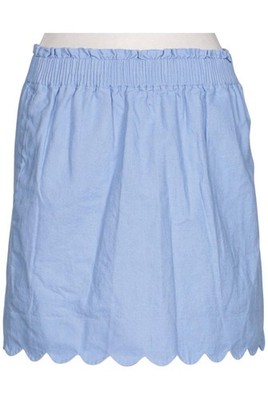 J.Crew Rock Damen Damenrock Gr. EU 38 (US 6) Leinen Baumwolle Hellblau #6ukm740