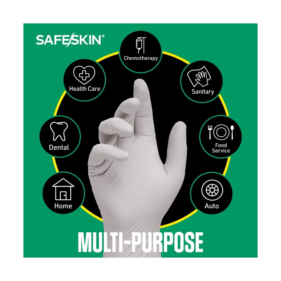 SAFESKIN Nitrile Exam Gloves Disposable Powder-Free Gloves for Medical, Denta... — 第 4/4 张图片