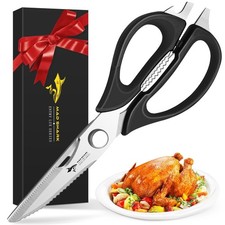 Kitchen Scissors All Purpose Shears Come Apart Stainless Steel Heavy Duty Black