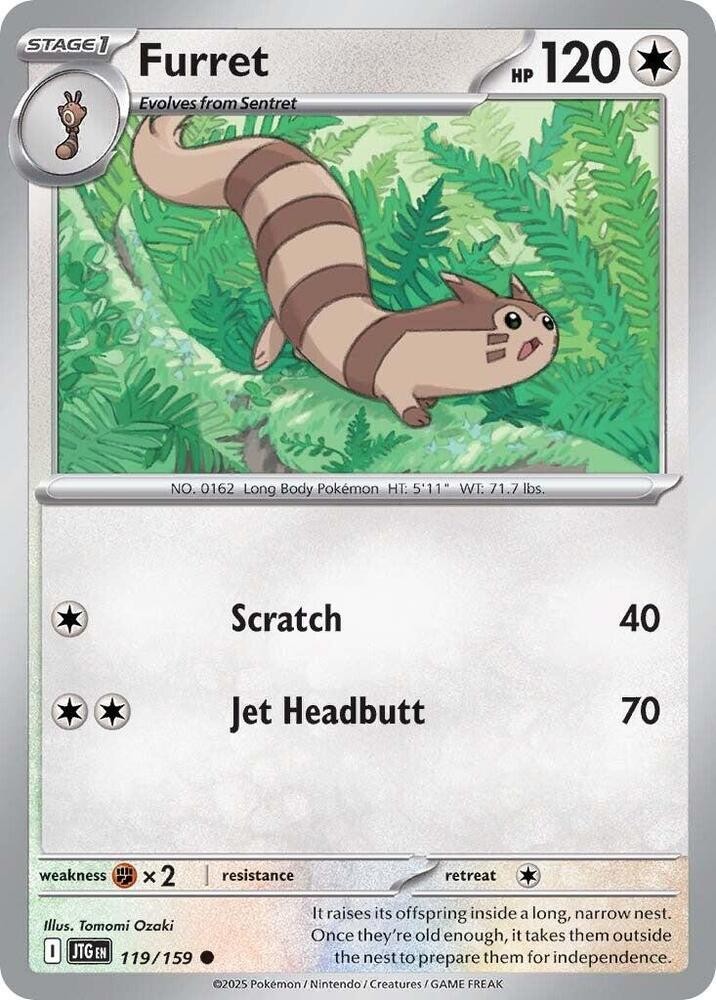 Furret - 119/159 Common SV09: Journey Together 119/159 NM