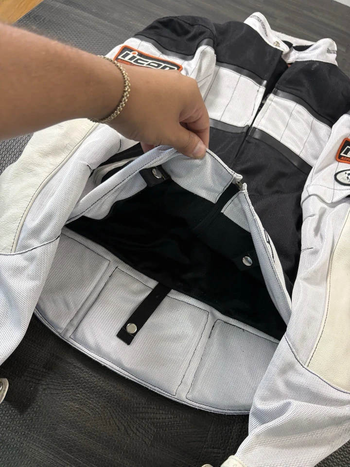 Icon Tarmac Mesh & Leather Motorcycle Jacket Men’s Size XL Asphalt Technologies - Image 2 of 4