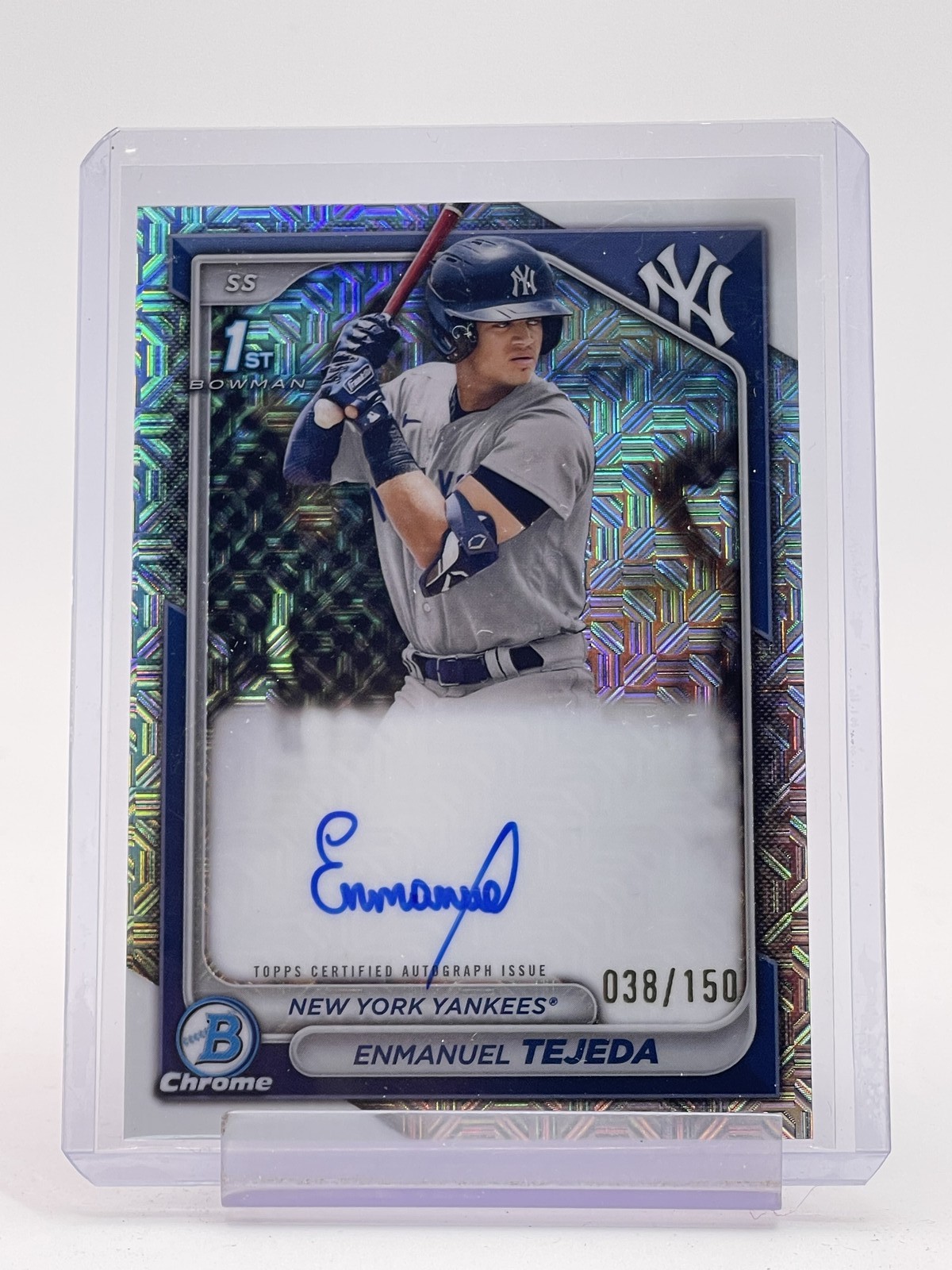 ENMANUEL TEJEDA 2024 BOWMAN CHROME CHOICE HTA 1ST ROOKIE AUTO /150 Q3110