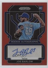 2022 Panini Prizm Rookie Auto Red Prizm 45/99 Joe Barlow #RA-BW Auto nd3