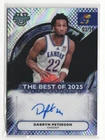 2025-26 Bowman Best U Darryn Peterson Black Auto /10 - Best Of 2025 Kansas