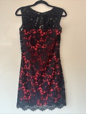 Dolce & Gabbana Lace Over Silk Cocktail Party Dress Size 42