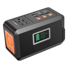 120W/240W Peak 88Wh Portable Power Station w/AC/DC/USB LED Solar Generator