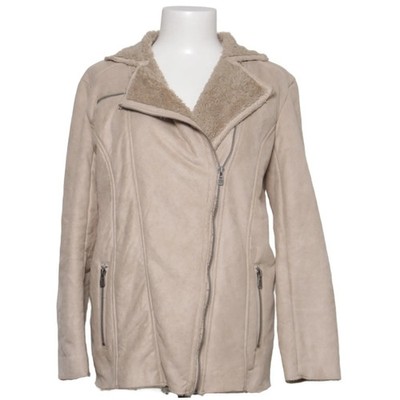 Fresh Made, Shearling Jacke, Damen, Größe: S, Beige, Polyester, Einfarbig #BI8
