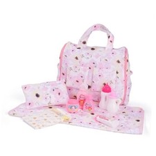 10 Pcs Baby Doll Diaper Bag Set, Reborn Baby Doll Accessories Set with 2-in-1