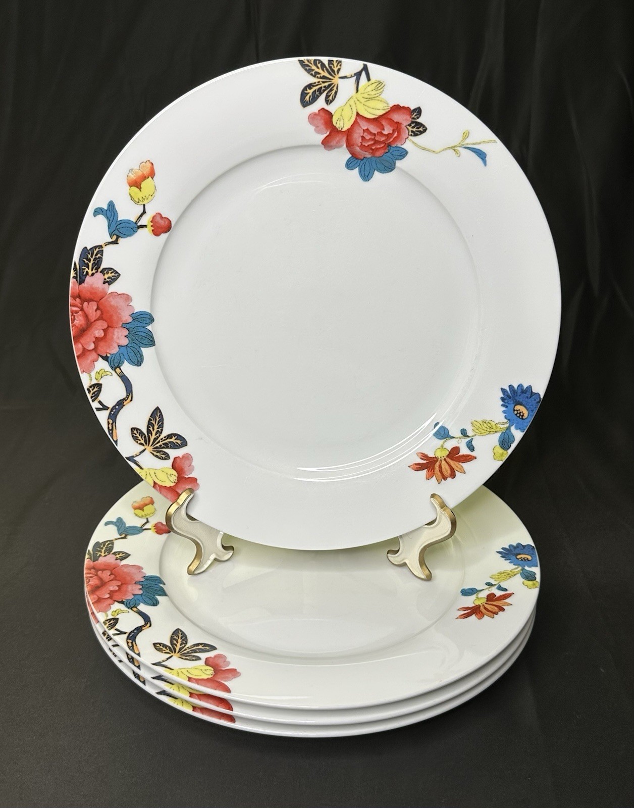 Spode Home 4-Piece Isabella Floral Dinner Plates 10 1/2&rdquo;