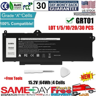 LOT Battery GRT01 For Dell Latitude 15 5521 5531 Precision 3561 3571 3470 M17 R5