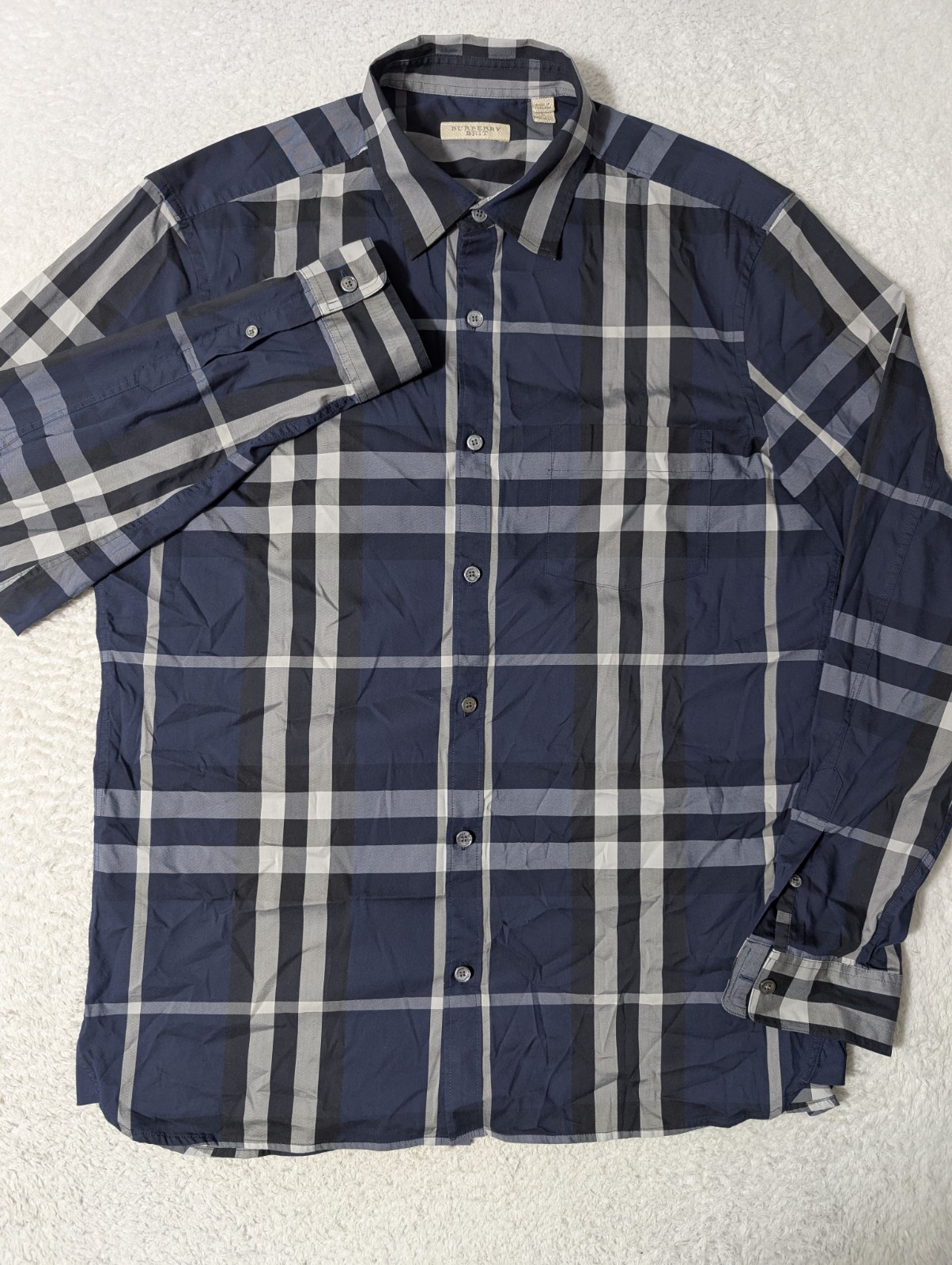 Burberry Check Stretch Performance Button Up Shir… - image 3
