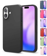 For Apple iPhone 16 Plus - Liquid Silicone Soft Silky Texture Impact Cover Case