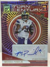 2024 MICHAEL PENIX JR Donruss Elite Turn of the Century AUTO Purple /10 SSP RC🔥