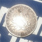 France 1918 2 Francs Silver Coin 0.835 Fineness Sower (La Semeuse) KM844 — photo 1