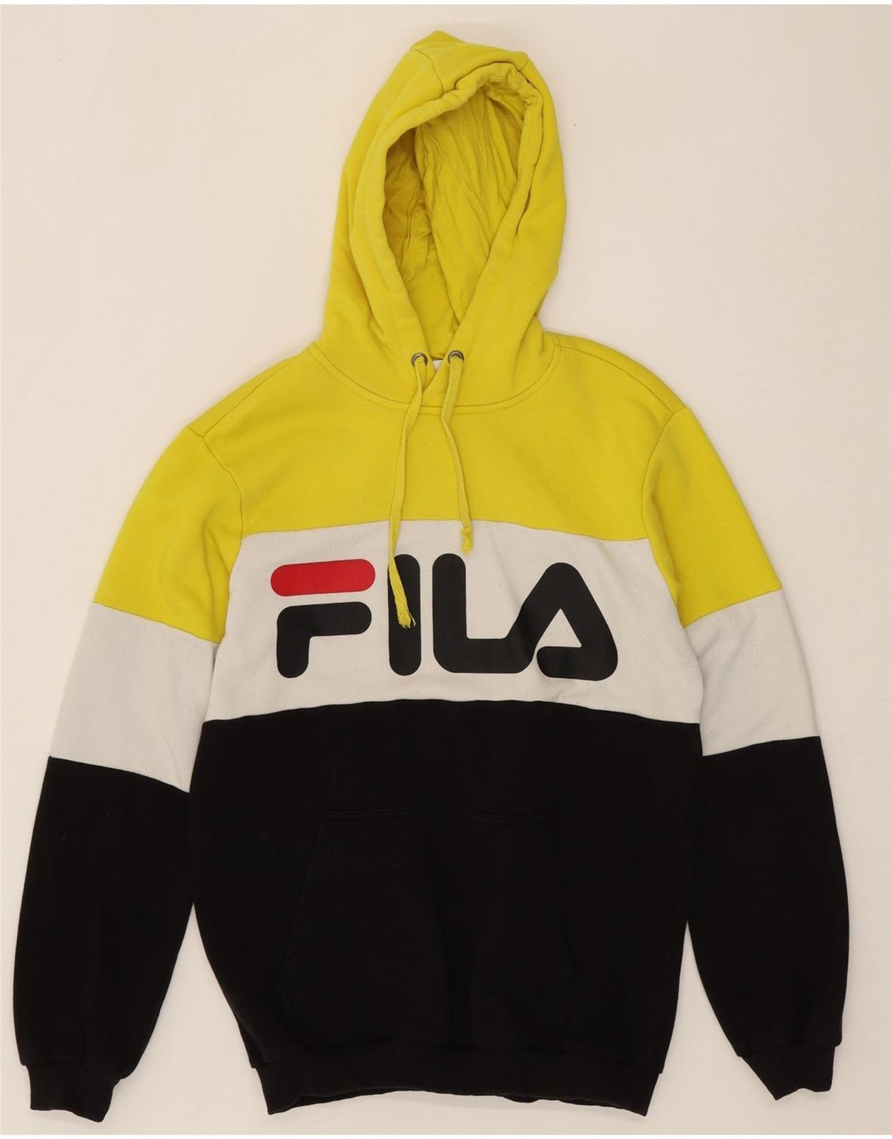 FILA Felpa Uomo Grafica con Cappuccio Maglione Piccolo Multicolore Colourblock Cotone RV13