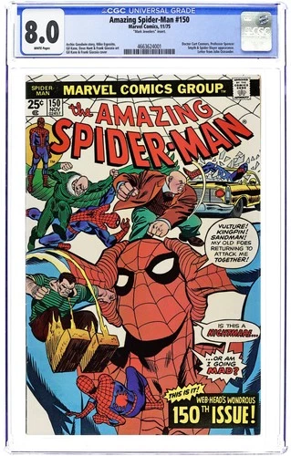 Amazing Spider-Man Mark Jewelers #150MJ CGC 8.0 1975 4663624001