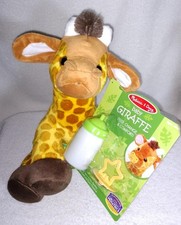 Melissa  Doug 11" Baby Giraffe Plush with Pacifier, Diaper, Baby Bottle