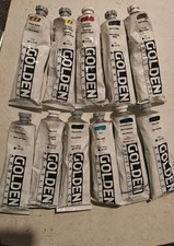 Golden Heavy Body Acrylic Paint 5oz Tube Mixed 11 Colors Set
