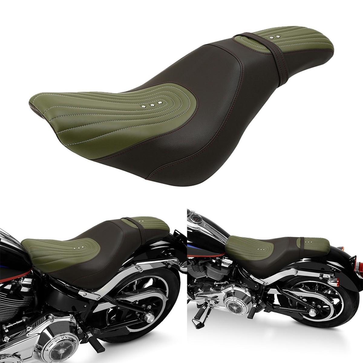 Rear Passenger Seat Pillion For Harley Softail Slim FLSL For Street Bob - View #9