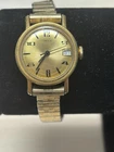 Timex Vintage Women’s Gold tone Watch With Date & Expansion Band  Tested & Works