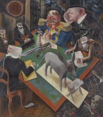 George Grosz Eclipse of the Sun 1926 VINTAGE art print antique painting