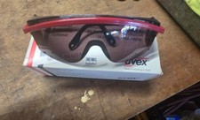 Uvex Patriot Safety Sunglasses Red White Blue Gray Shield Made in USA