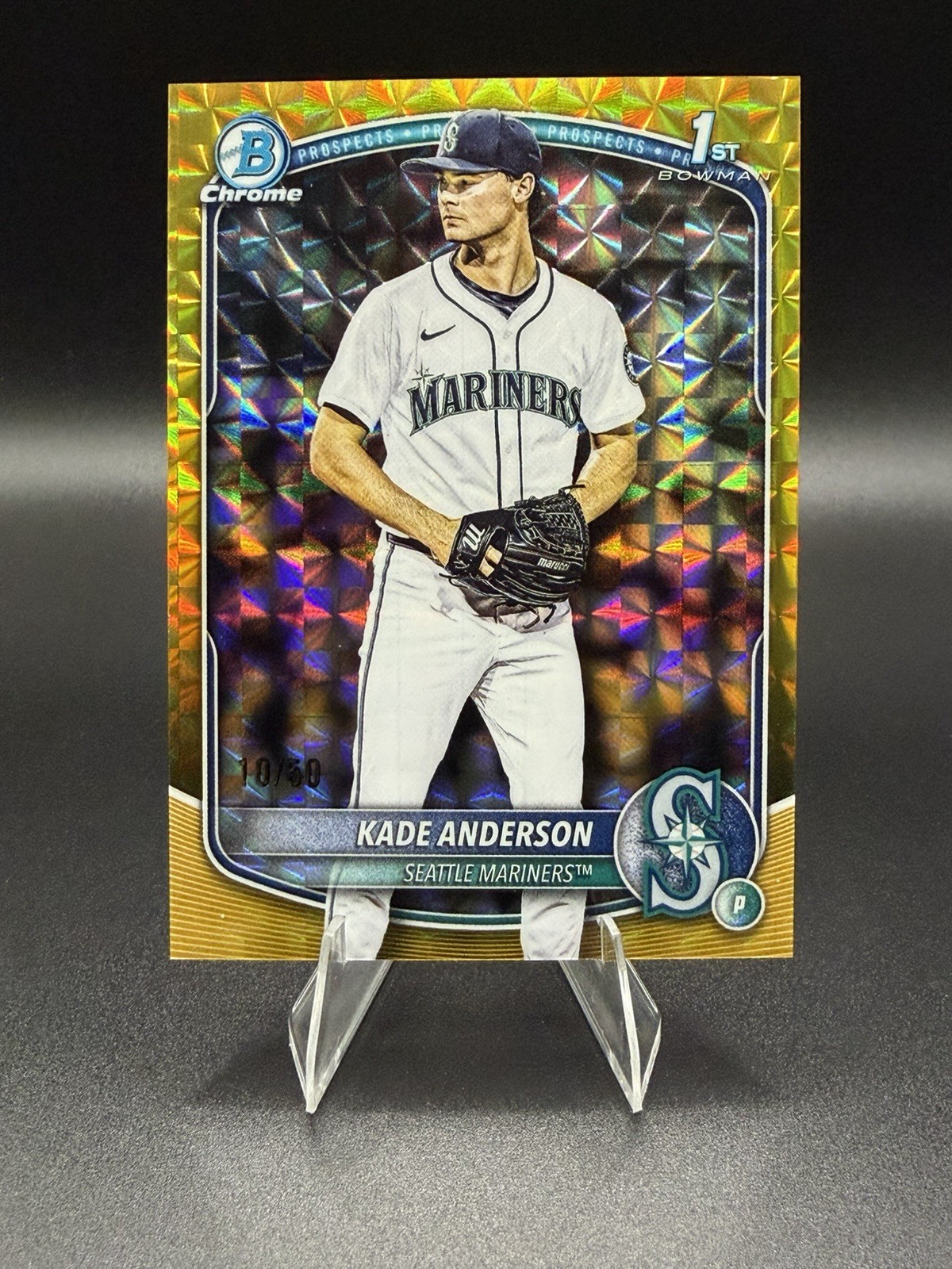 2025 Bowman Draft Chrome Kade Anderson 1st Bowman Gold Geometric Refractor /50