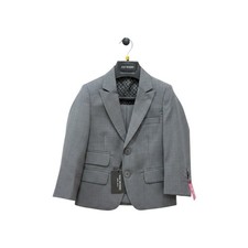 Isaac Mizrahi Black Boys 2Pc Charcoal Wool Suit Sz 2 Slim Fit NWT