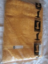 Möve 2 Frottier Handtücher Frottee Handtuch 80er vintage 50 x 100 cm gelb Neu