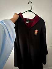 Harry Potter Hooded Gryffindor Robe Cloak Polyester Black/Burgundy Size S