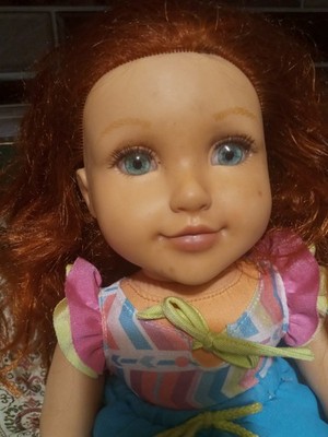 Lotus Onda Doll  Red Hair Greenish Eyes.18''