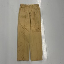 Vintage 70s 80s Cintas Tan Canvas Workwear Chinos 30x31 1970s True Vintage