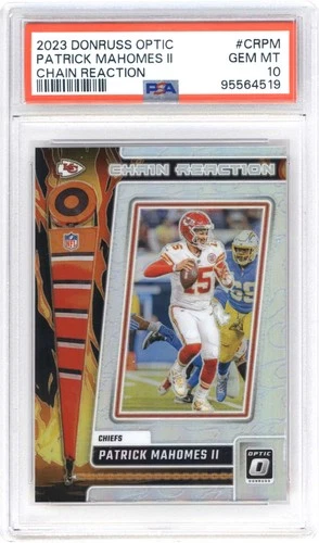 2023 Donruss Optic Chain Reaction Patrick Mahomes PSA 10 GEM MINT #CRPM Chiefs